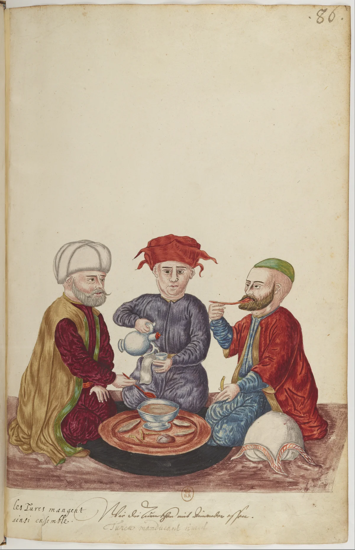 Doğu Halklarının Gelenek ve Kıyafetleri — Renkli Çizimler, 16. Yüzyıl (86)