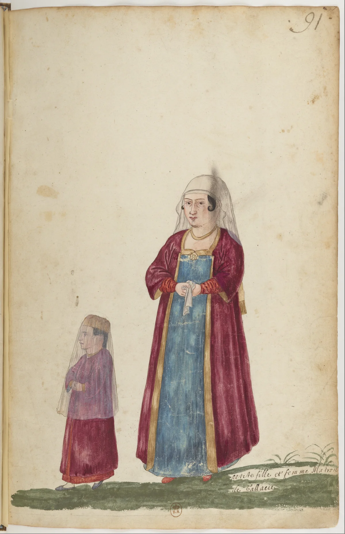 Doğu Halklarının Gelenek ve Kıyafetleri — Renkli Çizimler, 16. Yüzyıl (90)