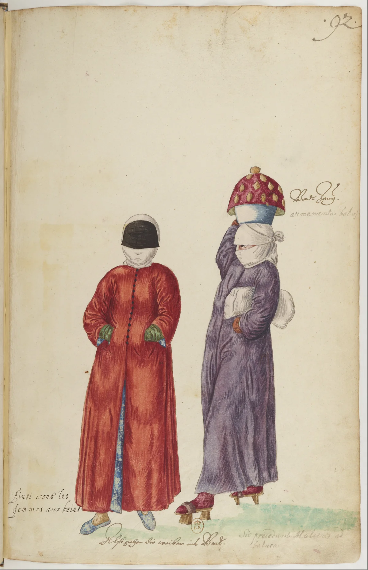 Doğu Halklarının Gelenek ve Kıyafetleri — Renkli Çizimler, 16. Yüzyıl (91)