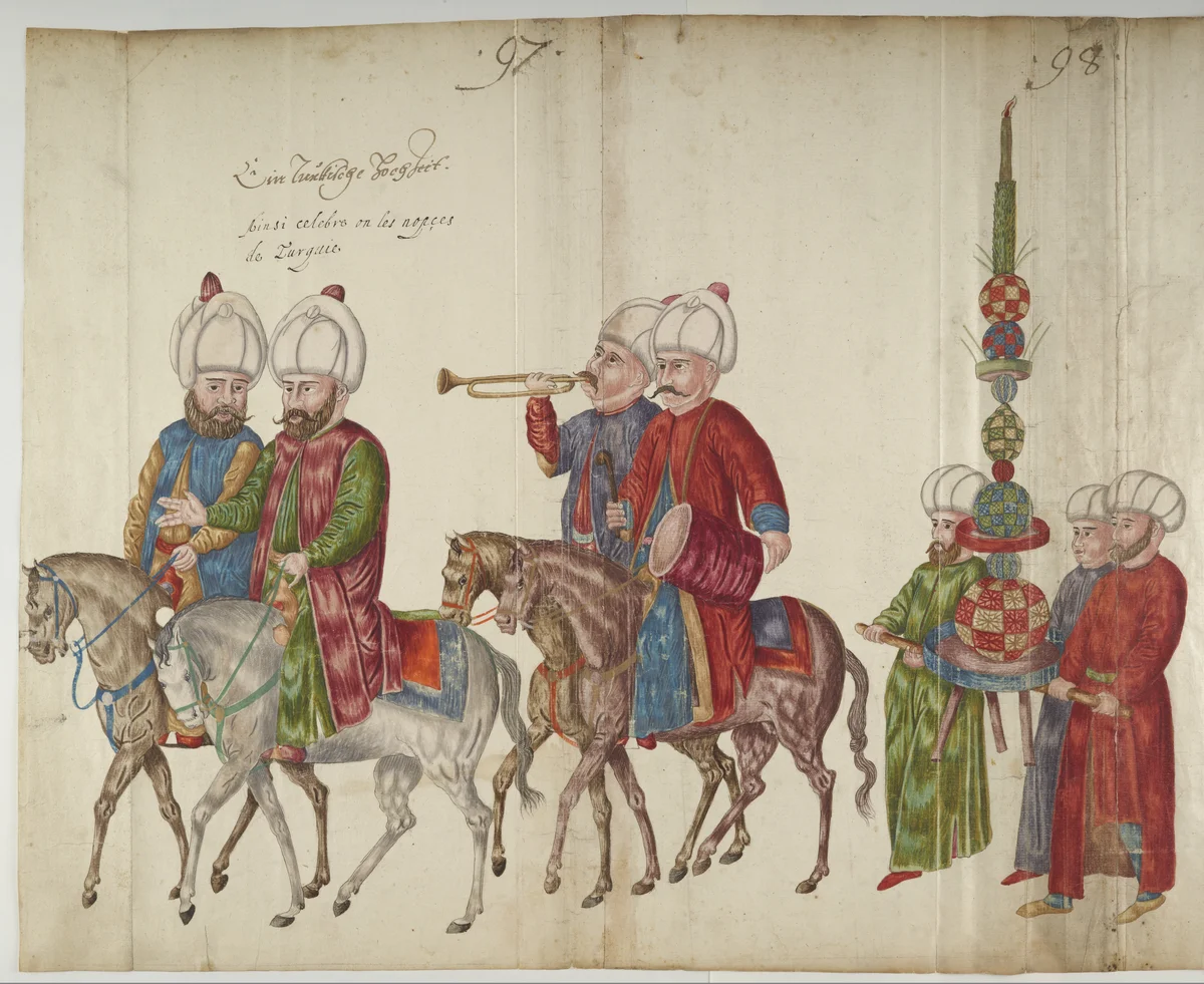 Doğu Halklarının Gelenek ve Kıyafetleri — Renkli Çizimler, 16. Yüzyıl (94)