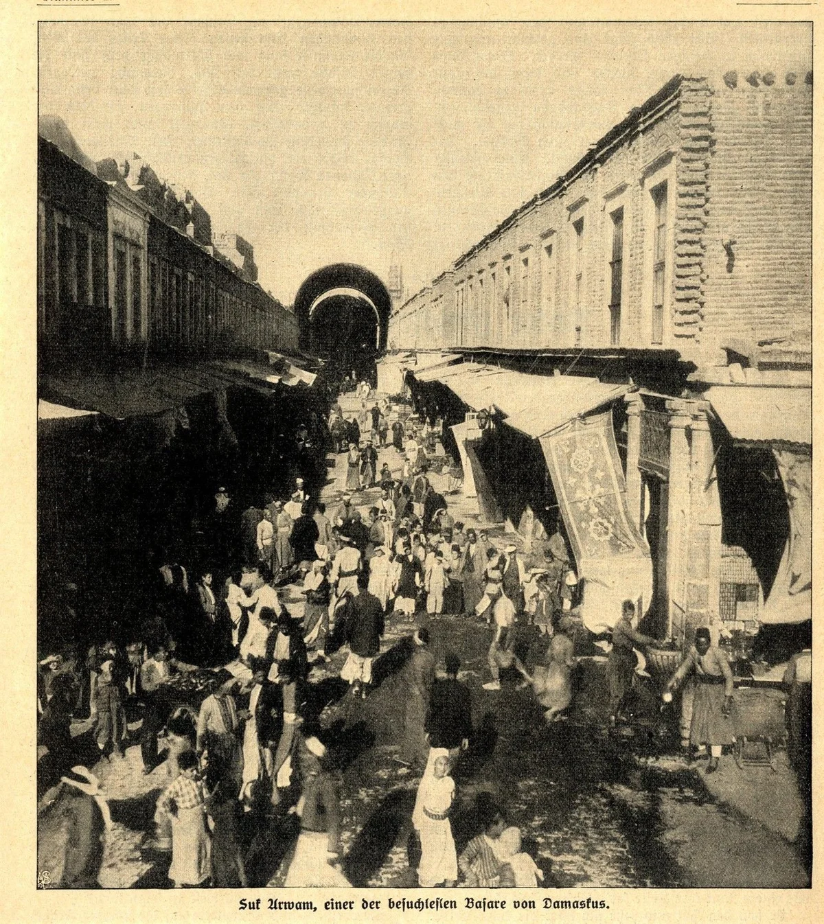 Şam Çarşısı, Tarihi Fotoğraf, 1912