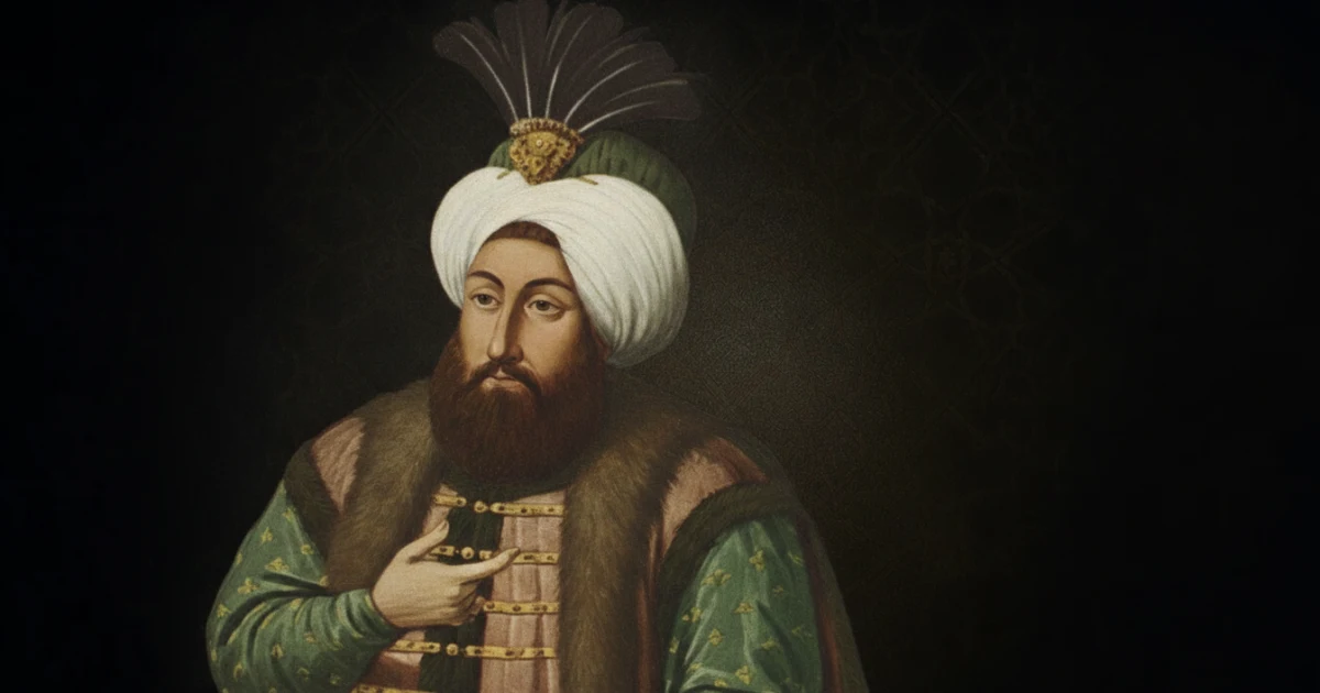 Kanonik portre referansıyla resmî hükümdar portresi düzeninde canlandırılan Sultan II. Ahmed