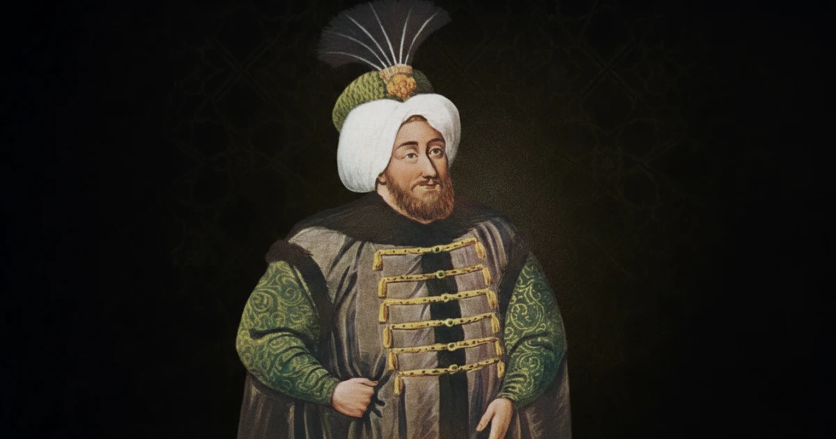 Kanonik portre referansıyla resmî hükümdar portresi düzeninde canlandırılan Sultan II. Mustafa