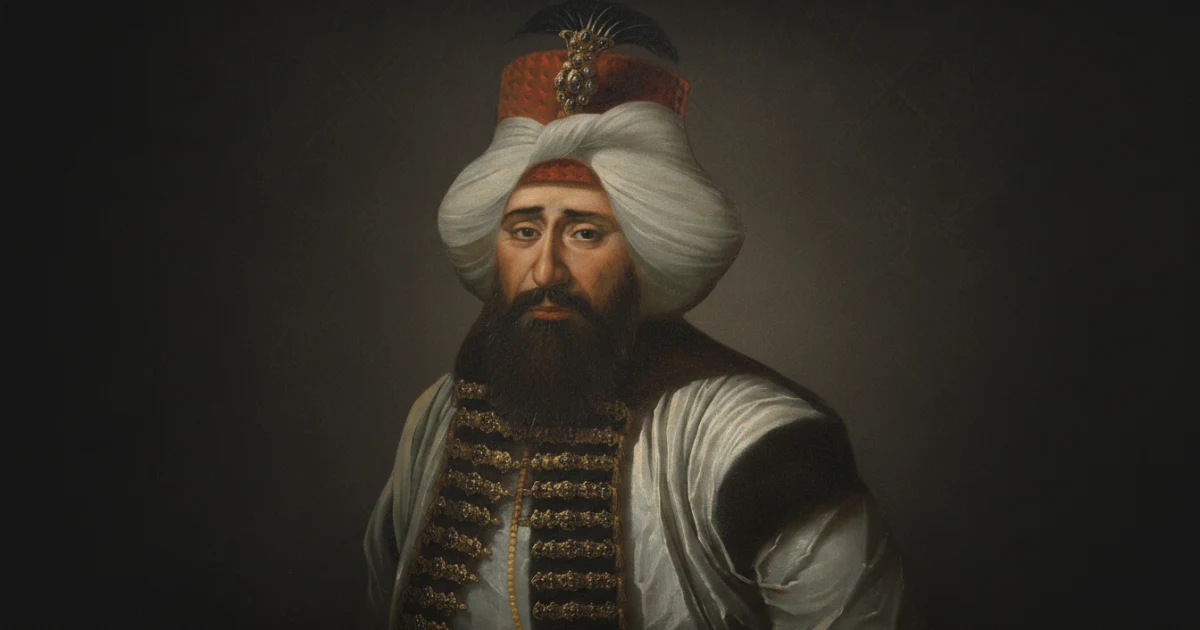 Kanonik portre referansıyla resmî hükümdar portresi düzeninde canlandırılan Sultan III. Ahmed