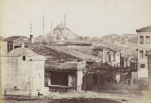 Fatih’te bir Çeşme ve Süleymaniye / Guillaume Berggren Fotoğrafı / 1870