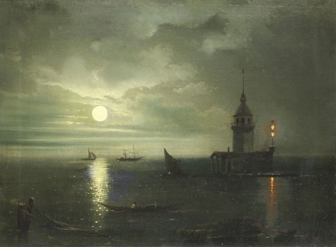 Kız Kulesi (Maiden's Tower), Istanbul, 19th Century
...