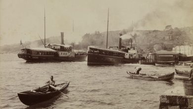 Arnavutköy Önlerinde Vapurlar / Sébah ve Joaillier Fotoğrafı | Eski İstanb...