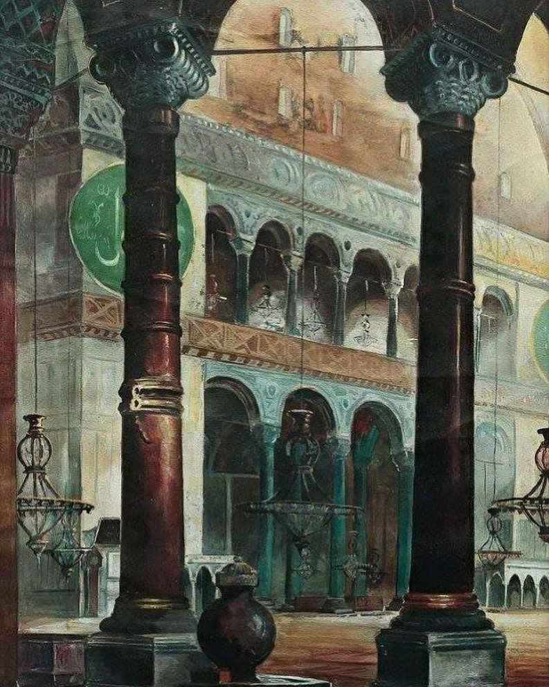 Hagia Sophia mosque, Istanbul, 1900's.
Ayasofya Camii, Istanbul, 1900'ler.
...