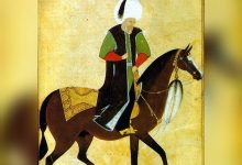 Kanunî Sultan Süleyman Han'ın, ömrünün son zamanlarında, atı üzerinde resmedildi...