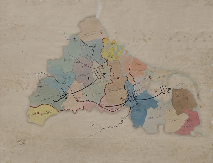 Map of Belgium, Netherlands and Luxembourg (Turn it to the Left)
Osmanlıca Mema...