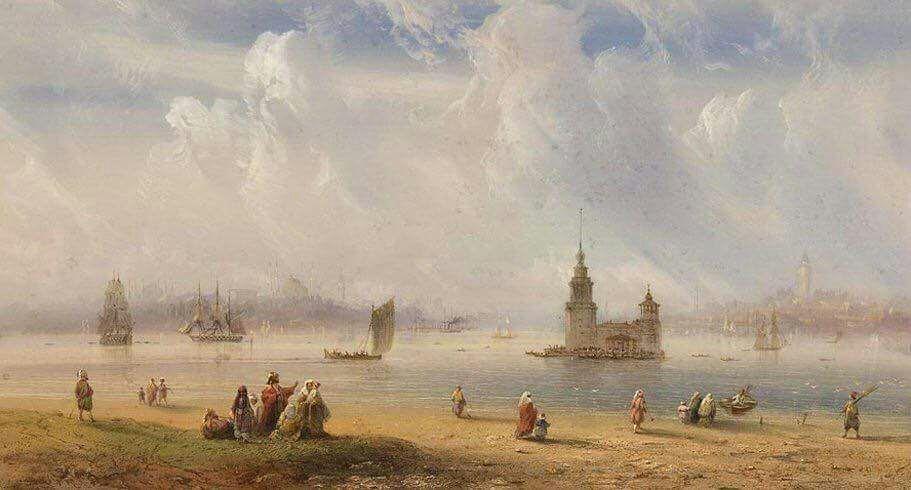Osmanlı dönemi kadim Istanbul, 1850'ler. Huzur...
Ottoman Istanbul, 1850's.
...