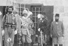 Ottoman and German Officers in Jerusalem, Palestine, 1898. Kudüs'te Osmanlı ve A...