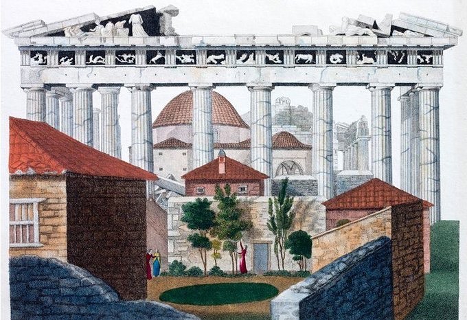 Parthenon, Athens (Greece), 1800s
Parthenon, Atina (Yunanistan), 1800'ler.
.
Lov...