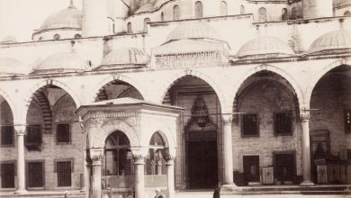 Sultan Ahmet Camii Şadırvanı ve Avlusu / Sébah ve Joaillier Fotoğrafı | Es...