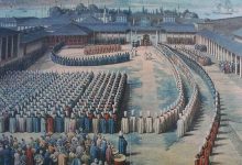 The Eid Celebration in the Topkapi Palace after the Eid Prayer, Istanbul, 1800s
...