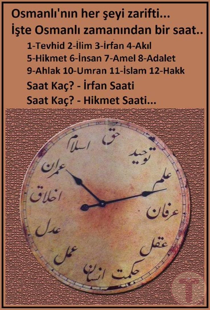 Osmanlı Saatlerindeki Zerafet